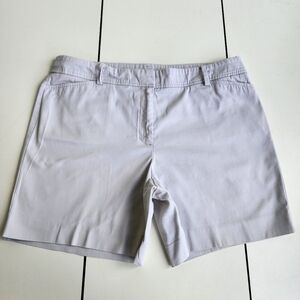 Talbots Perfect Shorts Womens Petite Beige Cotton Stretch Casual 5.5" Inseam 12P
